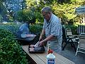 Uldis cooking up a storm again.<br />Sept. 4, 2010 - Manchester by the Sea, Massachusetts.