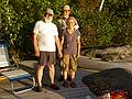 Egils, Ross, and Joyce back from some canoeing.<br />Sept. 25, 2010 - At Bunny and Ross' on Panther Pond in Raymond, Maine.