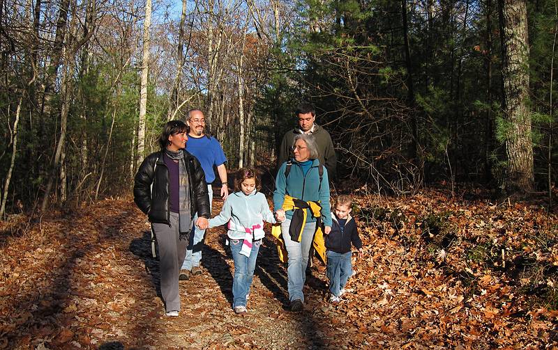 Melody, Carl, Miranda, Joyce, Sati, and Matthew.<br />Nov. 13, 2010 - Harold Parker State Forest, Andover, Massachusetts.