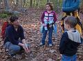 Melody, Miranda, and Matthew.<br />Nov. 13, 2010 - Harold Parker State Forest, Andover, Massachusetts.