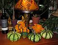 Gourds from Paul's garden.<br />Nov. 13, 2010 - At Paul and Norma's in Tewksbury, Massachusetts.