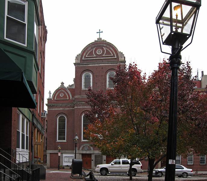 Sacred Heart Church on North Square.<br />Nov. 14, 2010 - Boston, Massachusetts.