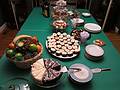 The dessert table, and there was more.<br />Nov. 27, 2010 - At Tom and Kim's in South Hampton, New Hampshire.