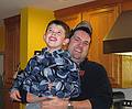 Zachy and his dad Jayr.<br />Dec. 5, 2010 - At Paul and Norma's in Tewksbury, Massachusetts.