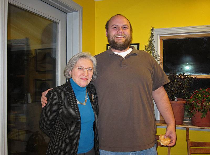 Joyce and Jeremy visiting from Texas.<br />Dec. 5, 2010 - At Paul and Norma's in Tewksbury, Massachusetts.