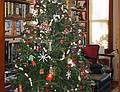 Christmas Eve morning: the decorated tree.<br />Dec. 24, 2010 - Merrimac, Massachusetts.