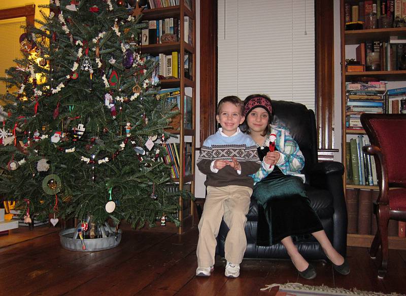 Matthew and Miranda.<br />Dec. 25, 2010 - Christmas Day at Joyce and Egils' in Merrimac, Massachusetts