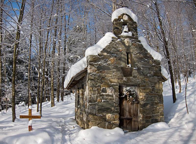 The chapel build by Werner von Trapp, who is also buried there.<br />Jan. 20, 2011 - At the Trapp Family Lodge in Stowe, Vermont.