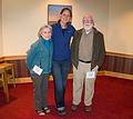 Joyce, Carla (daughter of Peggy, daughter of Eleonore, daughter of<br />Maria  Kutschera von Trapp), and Egils.<br />Jan. 20, 2011 - At the Trapp Family Lodge in Stowe, Vermont.