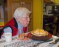 Marie can still blow out candles.<br />Marie's 89th birthday celebration.<br />Jan. 22, 2011 - At Paul and Norma's in Tewksbury, Massachusetts.