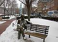 Sculpture of Boston mayor James Curley.<br />Jan. 26, 2011 - Boston, Massachusetts.