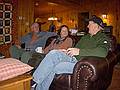 John H., Moe, and Darrell.<br />An evening of Robert Service poems and Alaska themed food.<br />Jan. 29, 2011 - At Bill and Carol's in Campton, New Hampshire.