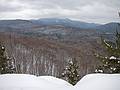 View SW from the Scaur.<br />Hike from the Depot to the Scaur via Livermore, Kettles, and Scaur trails.<br />Jan. 30, 2011 - Waterville Valley, New Hampshire.