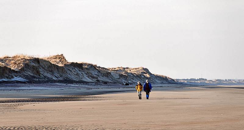 Joyce and Egils as photographed by John G.<br />Feb. 17, 2011 - Parker River National Wildlife Refuge, Plum Island, Massachusetts.