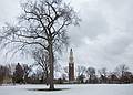 Memorial Carillon Bell Tower.<br />March 6, 2011 - Phillips Academy, Andover, Massachusetts.