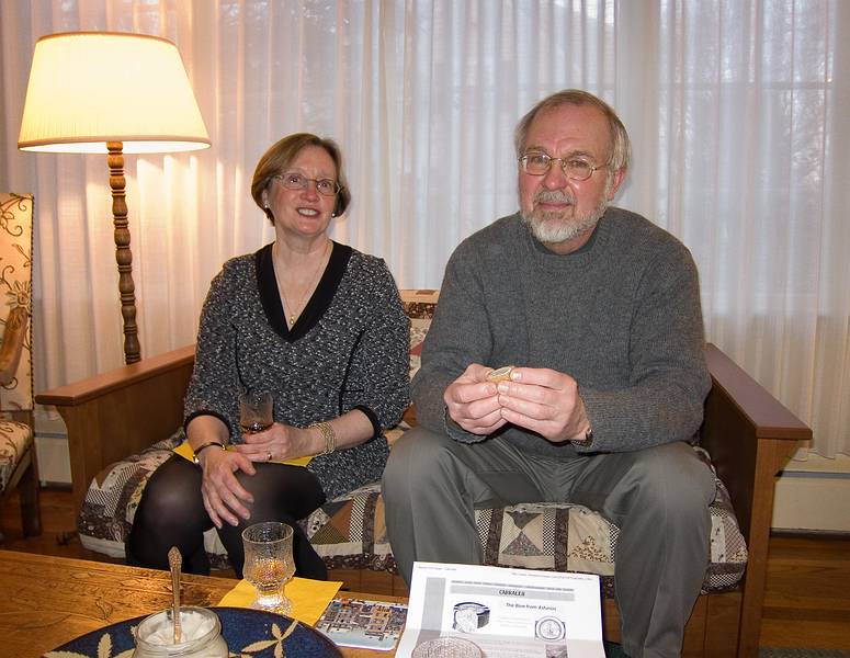 Anne and Brian.<br />March 27, 2011 - At John and Bonnie's in Newburyport, Massachusetts.