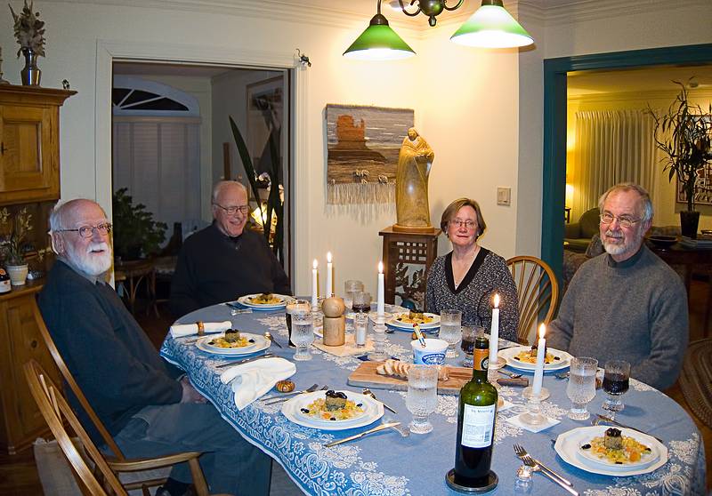 Egils, John, Anne, and Brian.<br />March 27, 2011 - At John and Bonnie's in Newburyport, Massachusetts.