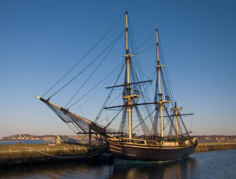 'Friendship', a replica of a Salem East Indiaman trading ship.<br />April 7, 2011 - Salem, Massachusetts.