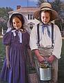 Local farmers Miranda and Matthew.<br />April 18, 2011 - Old Sturbridge Village, Sturbridge, Massachusetts.