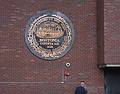 City seal on wall of City Hall.<br />April 21, 2011 - Boston, Massachusetts.