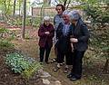 Marie, Paul, Norma, and Joyce touring our garden.<br />Mothers Day, Paul's birthday, and our 27th anniversary dinner.<br />May 8, 2011 - Merrimac, Massachusetts.