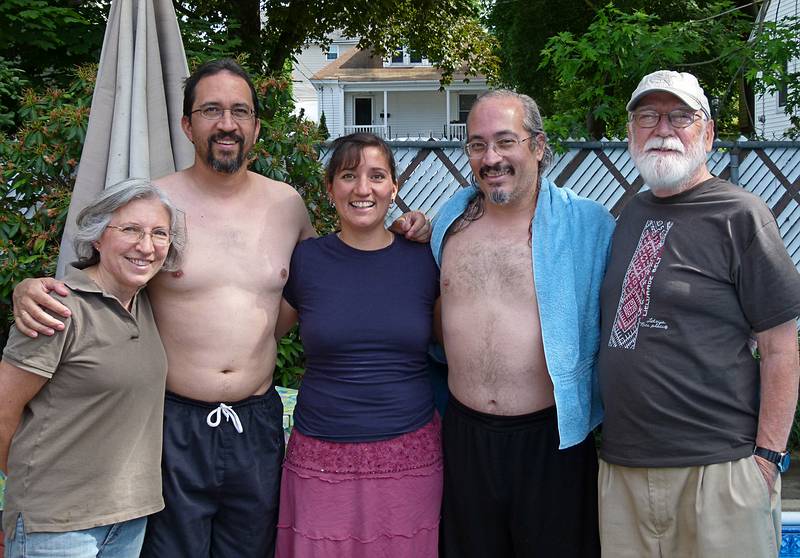 Joyce, Eric, Melody, Carl, and Egils.<br />June 19, 2011 - At Marie's in Lawrence, Massachusetts.