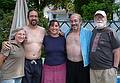 Joyce, Eric, Melody, Carl, and Egils.<br />June 19, 2011 - At Marie's in Lawrence, Massachusetts.