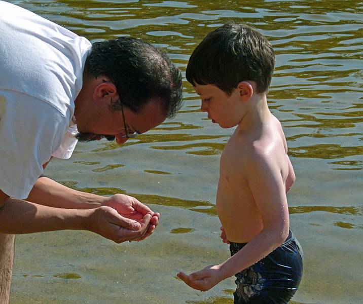 Eric and Marks at the beach.<br />June 20, 2011 - Pawtuckaway State Park, Nottingham, New Hampshire.