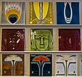 Tile display at 'Art Nouveau Riga' store across the street from<br />the Art Nouveau Museum.<br />June 1, 2011 - Riga, Latvia.