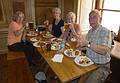 Joyce, Daina, Baiba, and Ronnie<br />at the Lido Alus seta (beer garden).<br />June 1, 2011 - Riga, Latvia.