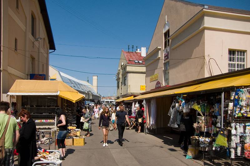 At the central market.<br />June 2, 2011 - Riga, Latvia.