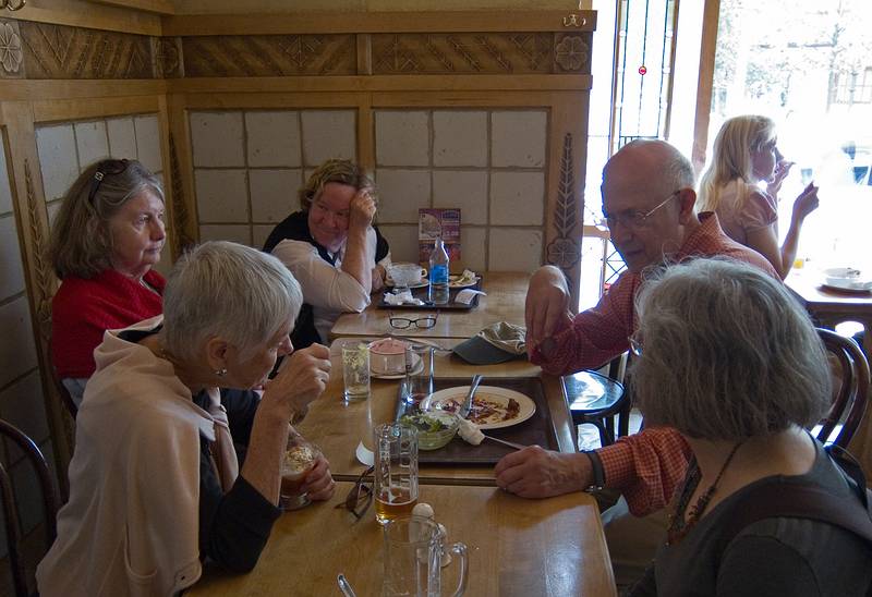Betsy, Baiba, Carolyn, Chuck, and Joyce.<br />Lunch at the Lido Vermanitis on Elizabetes Street.<br />June 2, 2011 - Riga, Latvia.