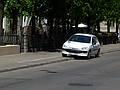 Parking halfway on sidewalk, per markings.<br />June 2, 2011 - Riga, Latvia.