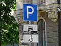 Parking instructions.<br />June 2, 2011 - Riga, Latvia.
