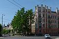 Hotel on corner of Elizabetes and Pulkvea Briea Streets.<br />June 2, 2011 - Riga, Latvia.