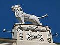 Lion at top of building.<br />Architect: Mikhail Eisenstein.<br />June 2, 2011 - Alberta iela 4, Riga, Latvia.