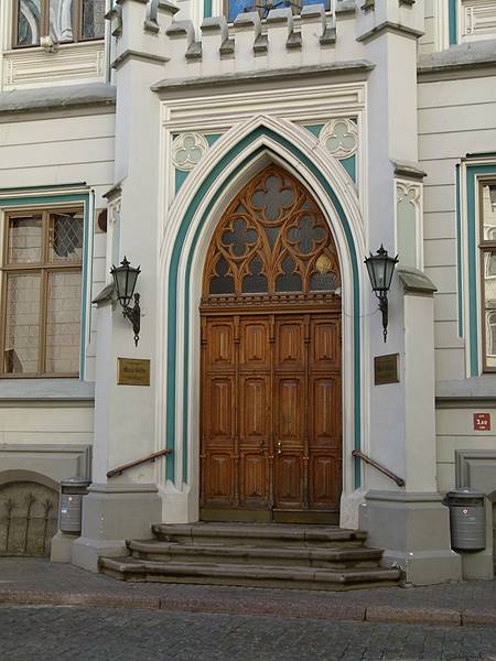 Door to Small Guild House on Amatu Street.<br />June 3, 2011 - Riga, Latvia.