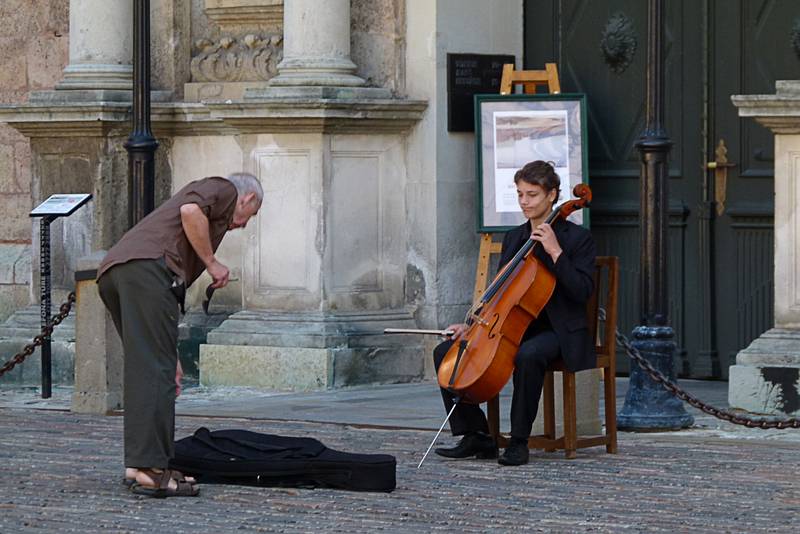 Ronnie contributing to the music at St. Peter's Church.<br />June 3, 2011 - Riga, Latvia.