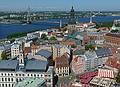 Views from the spire of St. Peter's Church.<br />June 3, 2011 - Riga, Latvia.