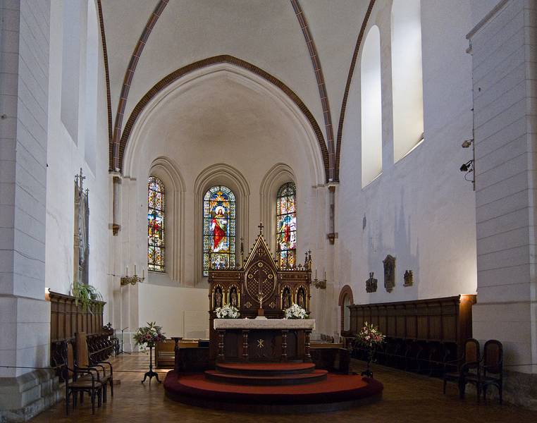 Altar.<br />Riga's Lutheran Cathedral (Doms).<br />June 3, 2011 - Riga, Latvia.