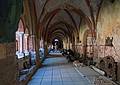 Passageway around courtyard.<br />Riga's Lutheran Cathedral (Doms).<br />June 3, 2011 - Riga, Latvia.