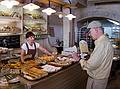 Pointing works.<br />Chuck at Rigensis Bakery on  Tirgonu Street.<br />June 3, 2011 - Riga, Latvia.