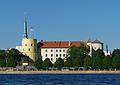 Riga Castle, home to the president and several museums.<br />June 3, 2011 - Riga, Latvia.