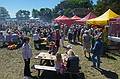 The food area.<br />Arts and crafts fair at the Latvian Ethnographic Open Air Museum.<br />June 4, 2011 - Riga, Latvia.