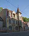 Nice building in need of restoration on Miera iela near the Aragats Restaurant.<br />June 5, 2011 - Riga, Latvia.
