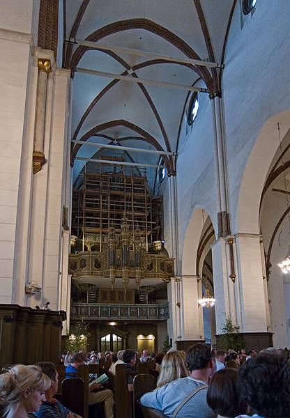 At an organ concert at Riga's Doms (Cathedral).<br />June 12, 2011 - Riga, Latvia.