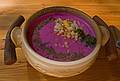 Cold beet soup.<br />Plostkrogs (Plost tavern) on Highway P130.<br />June 6, 2011 - About 5.6 Km SE of Sabile, Latvia.