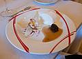 The dessert.<br />Dining at the Meotne Palace (now a hotel).<br />June 6, 2011 - Meotne, Latvia.