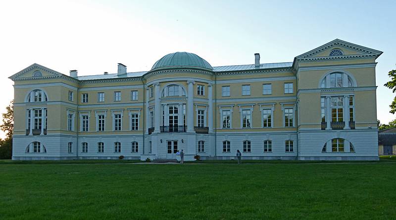 Meotne Palace (now a hotel).<br />We had the place all to ourselves.<br />June 6, 2011 - Meotne, Latvia.