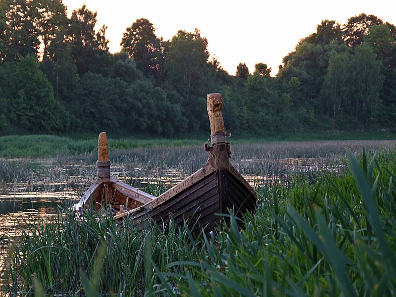 Along the shore of Lielupe behind the palace.<br />June 6, 2011 - Meotne, Latvia.